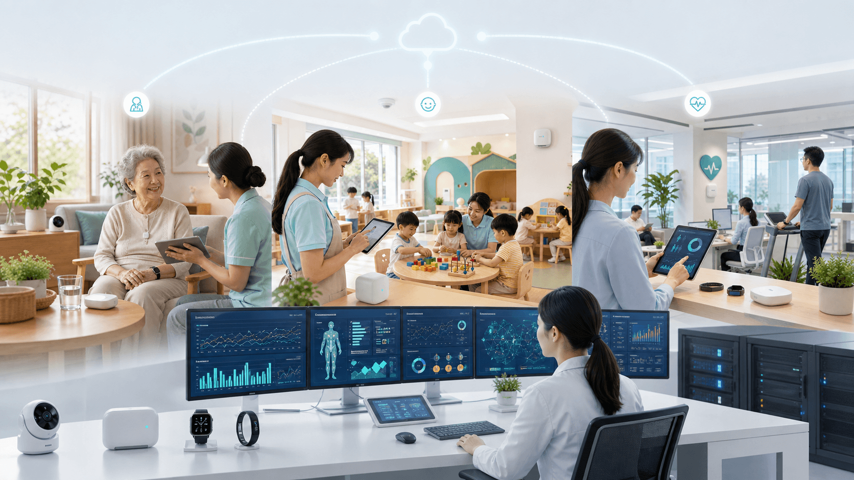 面向养老、托育和企业健康的AI健康服务解决方案总览